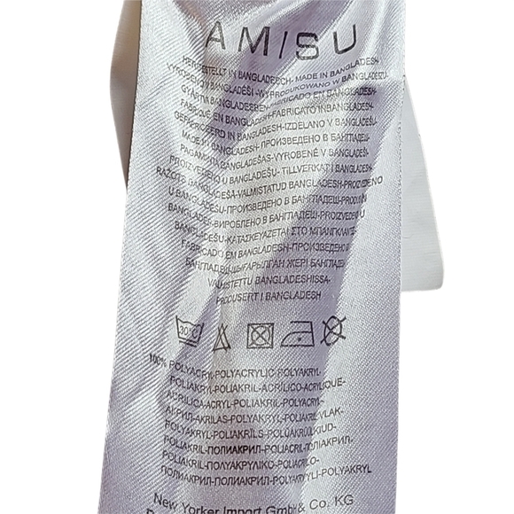 Amisu rhubarb long-sleeved knitted cozy red sweater - Picture 7 of 9